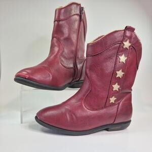 Cat & Jack Boots Toddler Girls Sz 11 Harmony Red Booties Bow Zipper